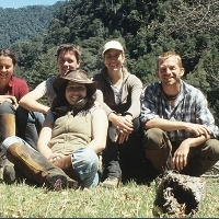 Dirk Lose and a group of riders on a halfday ride in Pucon, southern Chile.